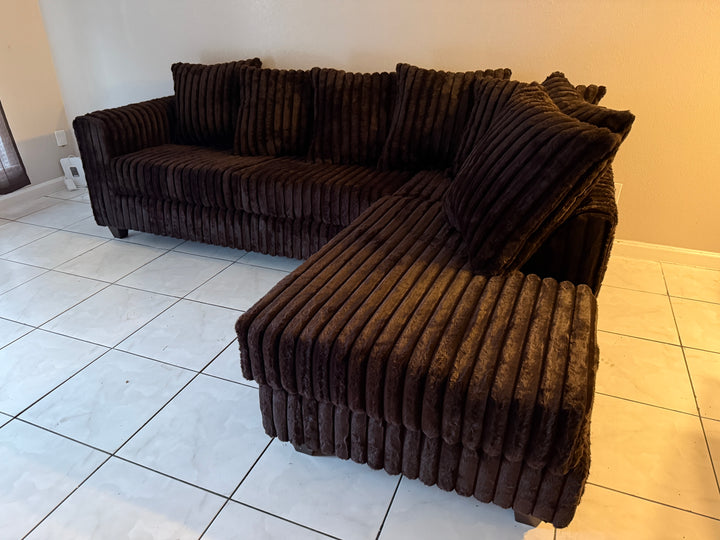 S300 Gia Corduroy Sectional Sofa