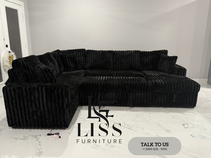 Raha II - Sectional Sofa w/ Pull-Out