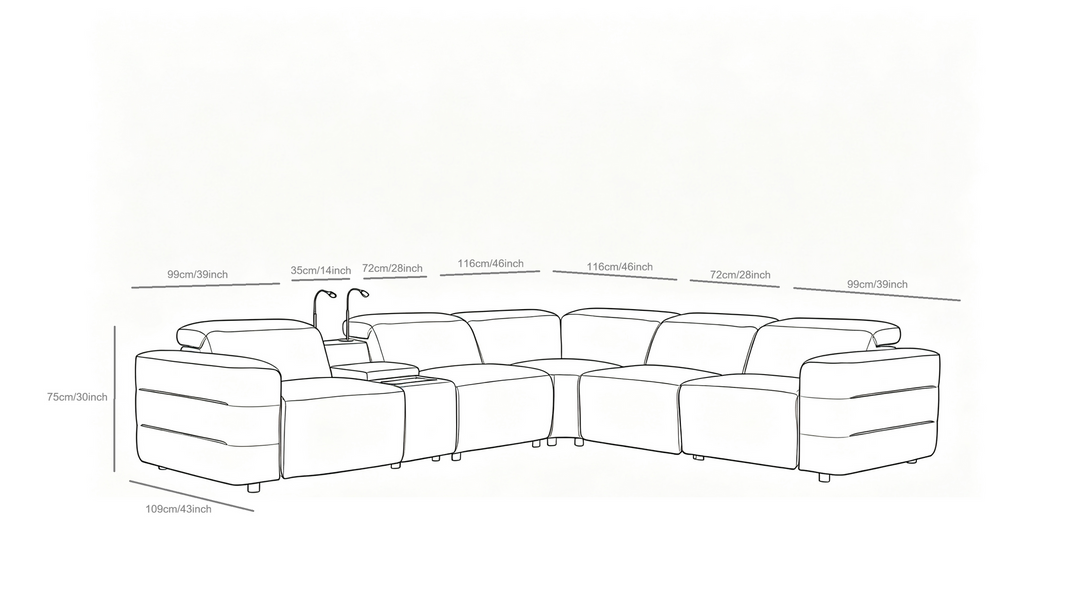 MI-2520 Holly Reclining Sectional
