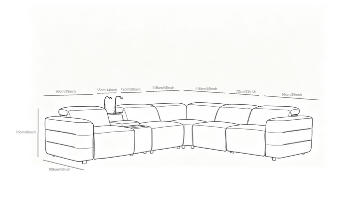 MI-2520 Holly Reclining Sectional