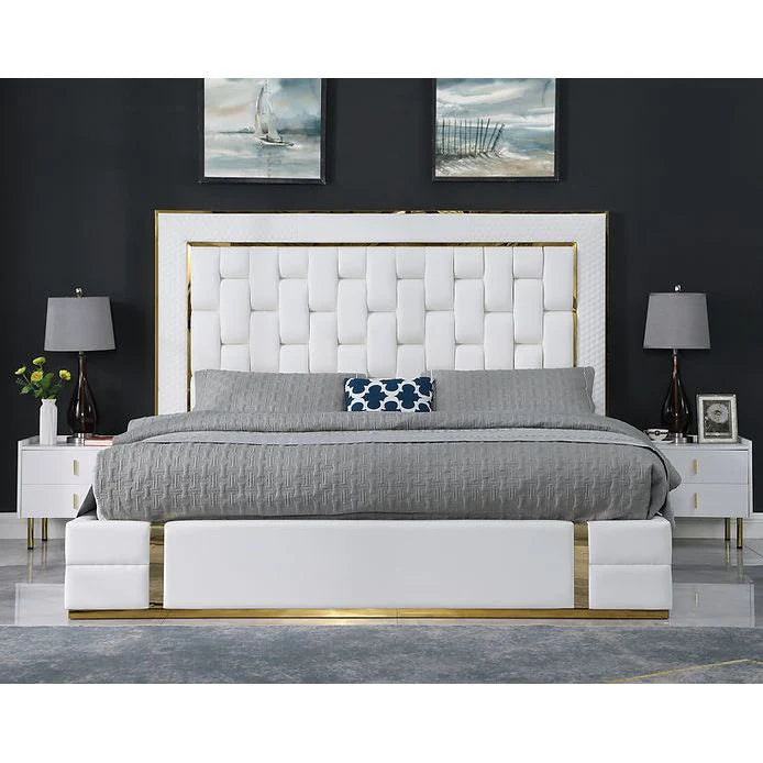 B700 Marbella Bed Frame w/ Hidden Storage