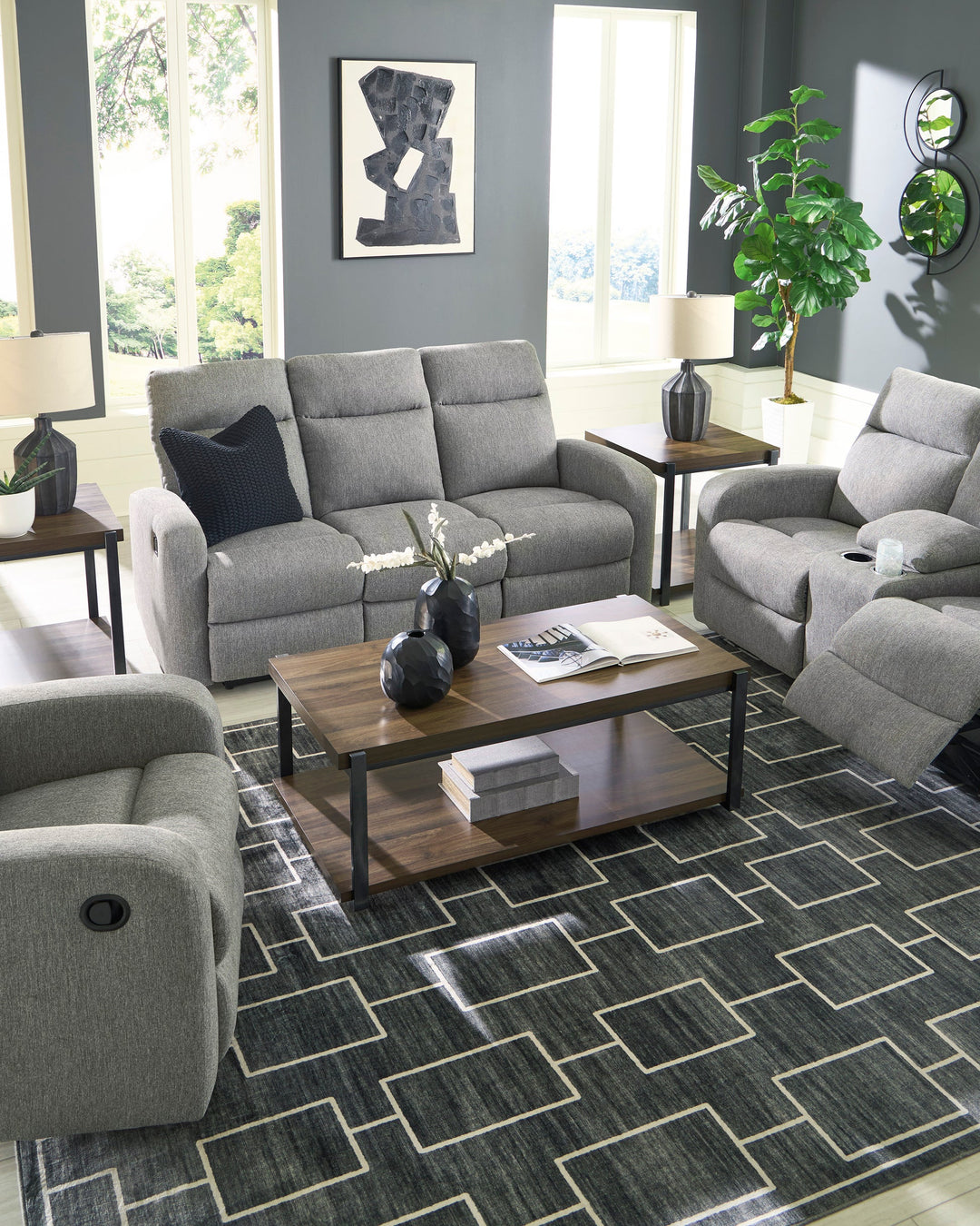 ASPC42204 Gauntlet Reclining Sofa & Loveseat