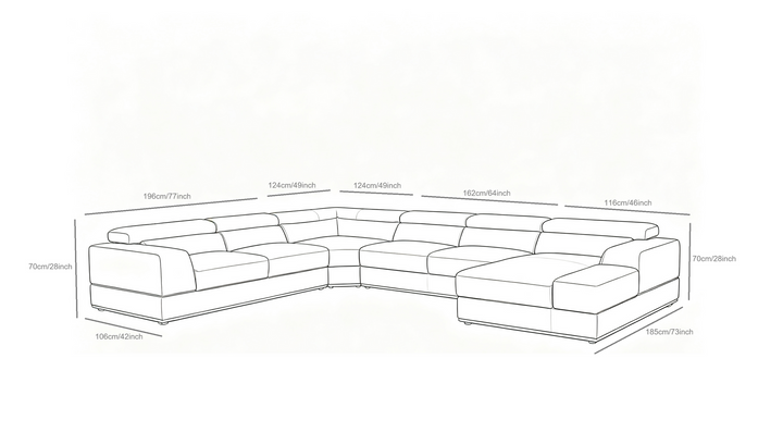 MI-5107 Nella Sectional Sofa