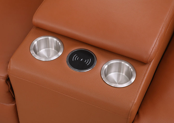 MI-633 Picasso II 6pcs Caramel Reclining Sectional