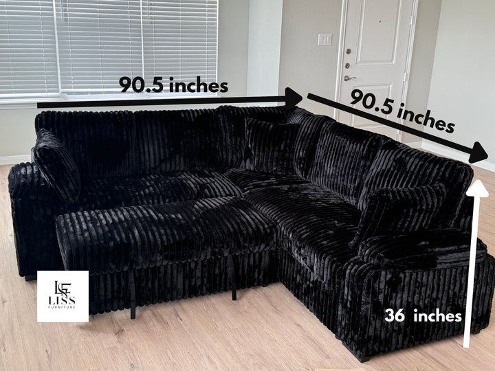 S3662 Neeha Sectional w/ Pullout