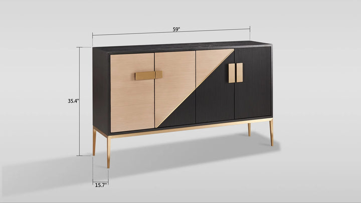 Divolia Sideboard (Grey Black)