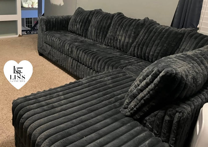 S300 Gia Corduroy Sectional Sofa