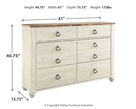 ASB267 Willowton Bedroom Set