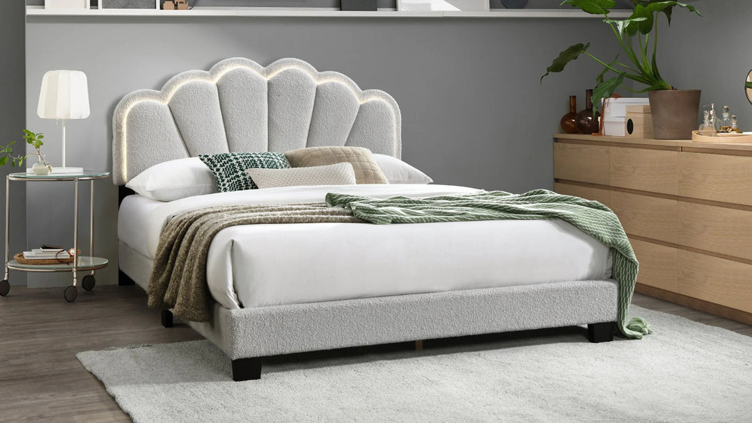 B9132 Gul LED Bed Frame – Grey