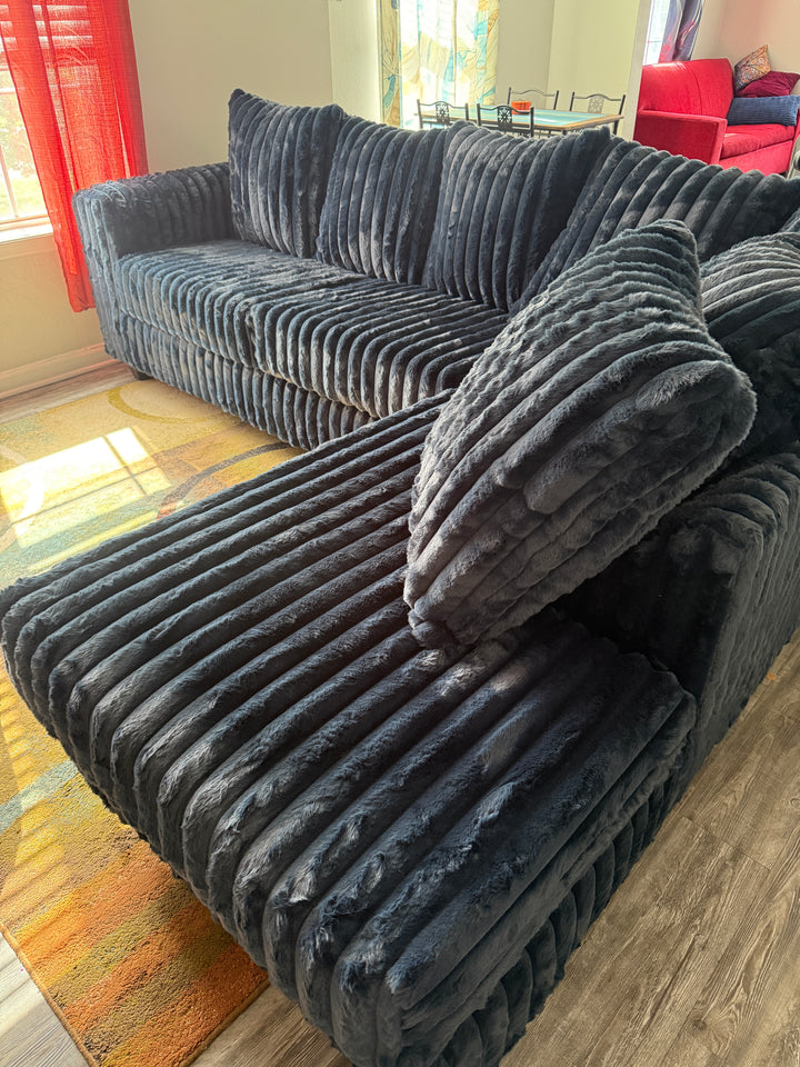 S300 Gia Corduroy Sectional Sofa