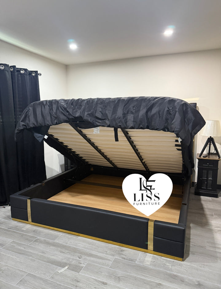 B700 Marbella Bed Frame w/ Hidden Storage