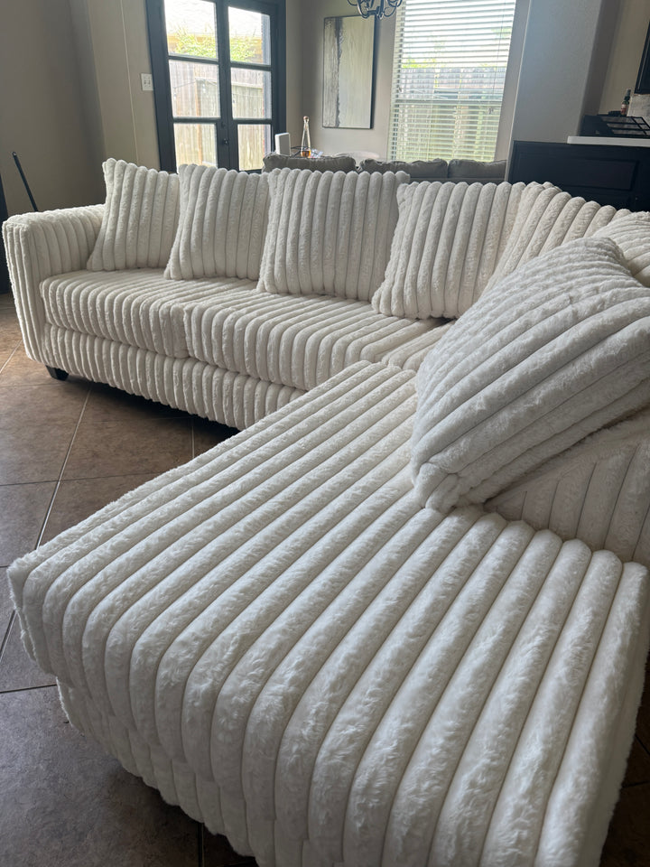 S300 Gia Corduroy Sectional Sofa