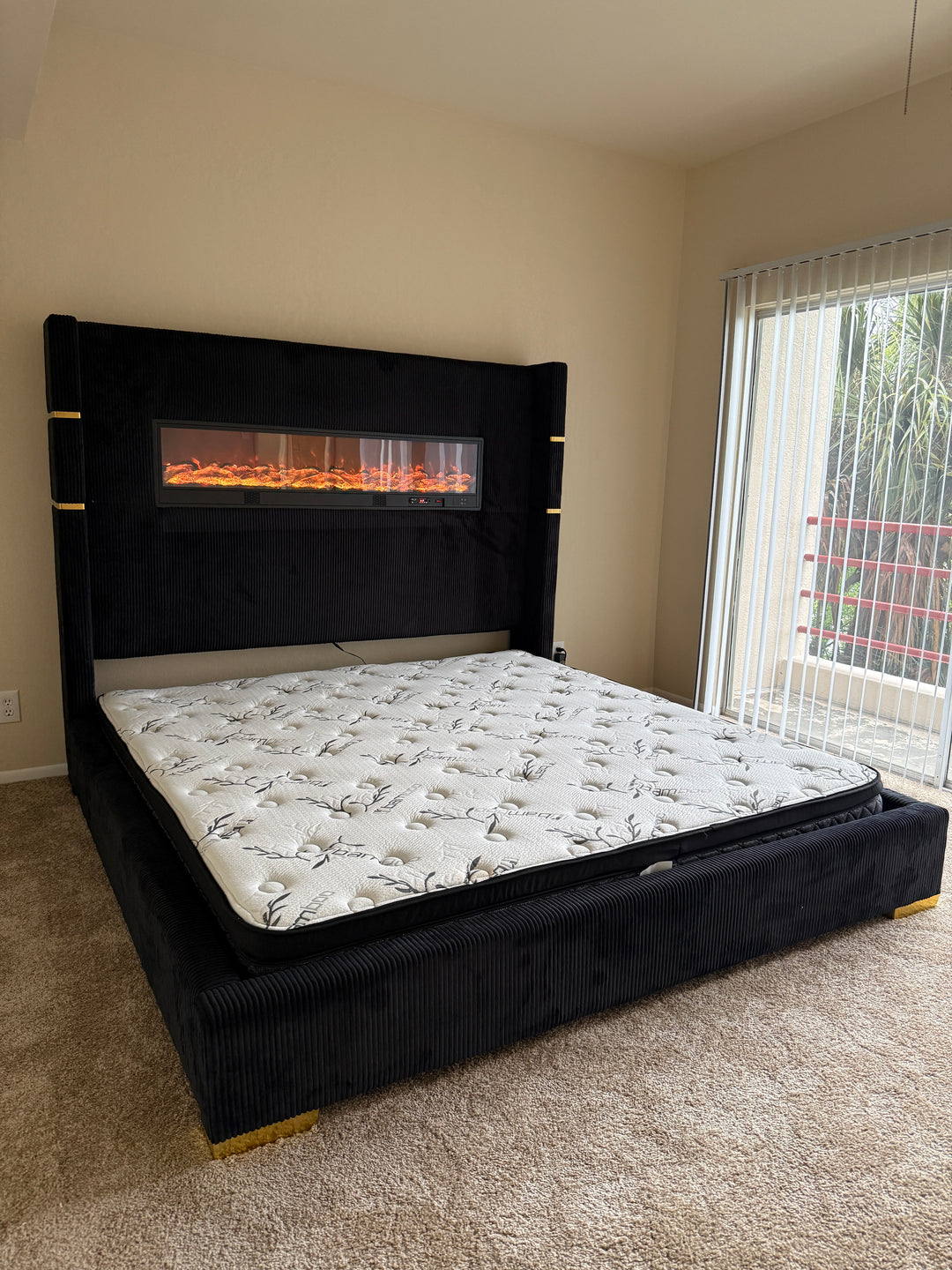 X-Fire Black Bed KING ONLY