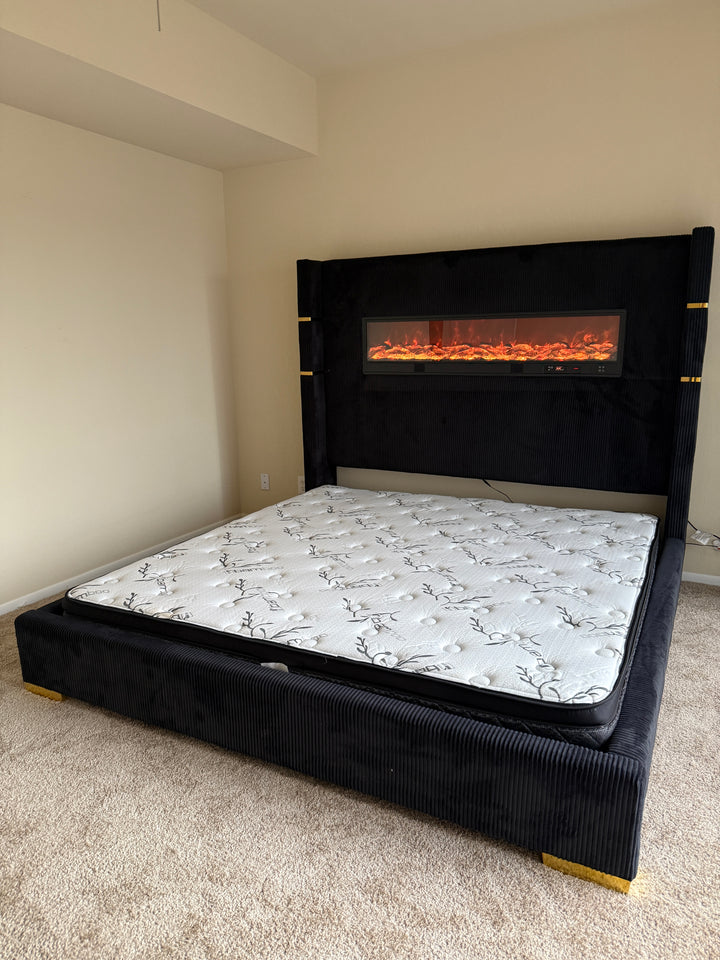 X-Fire Black Bed KING ONLY