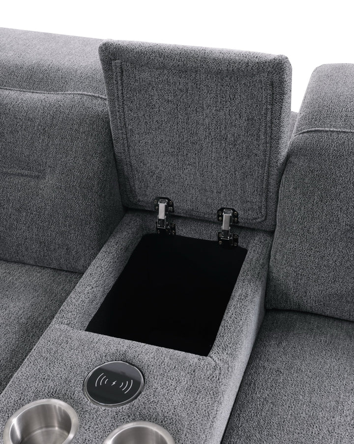 MI-1265 Nexus DK. Fabric Reclining Sectional