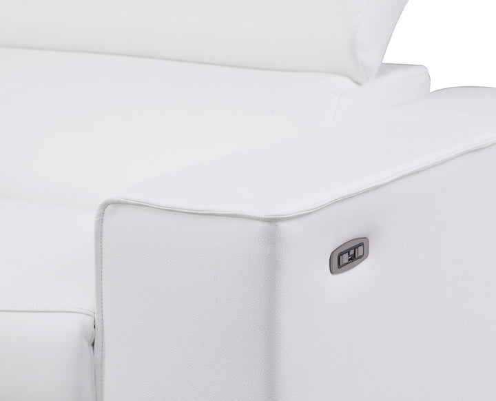 MI-633 Picasso II 7pcs White Reclining Sectional