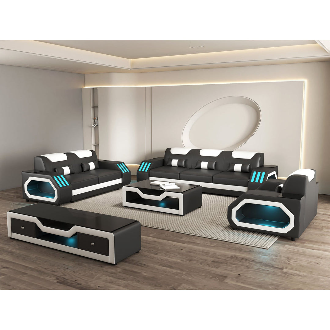 MI-9916A Matrix Sofa & Loveseat