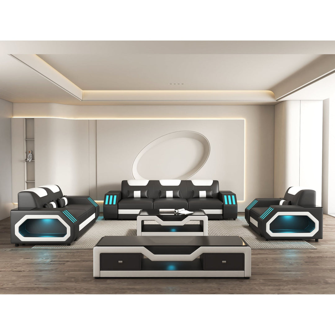 MI-9916A Matrix Sofa & Loveseat
