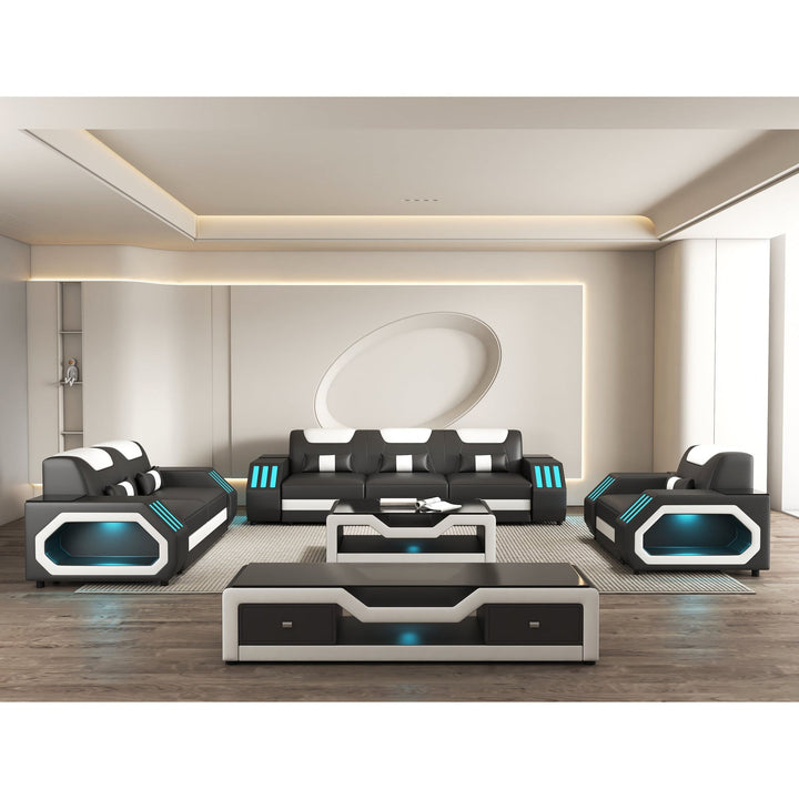 MI-9916A Matrix Sofa & Loveseat