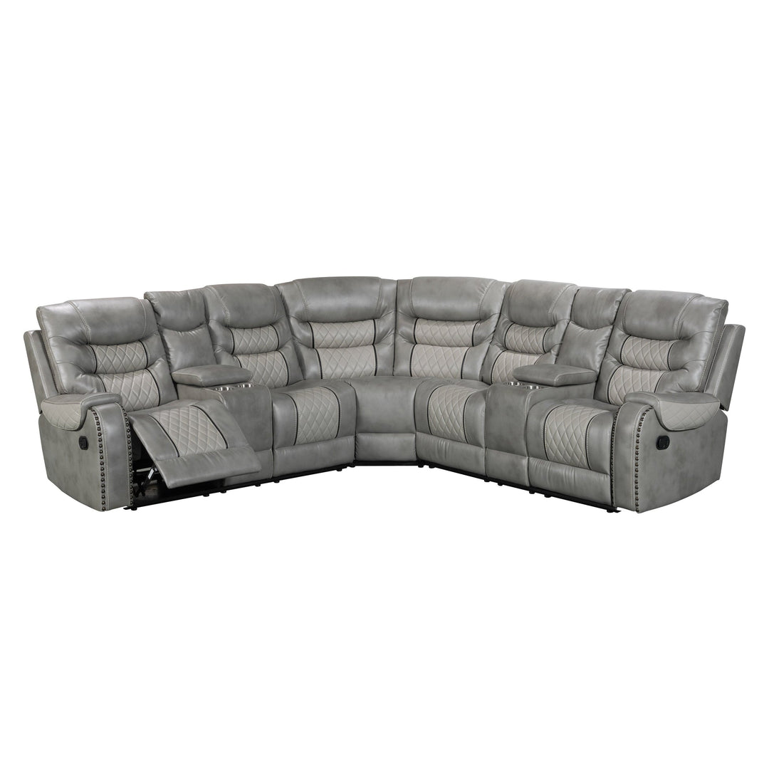 S1988 Phoenix II Grey Sectional Sofa