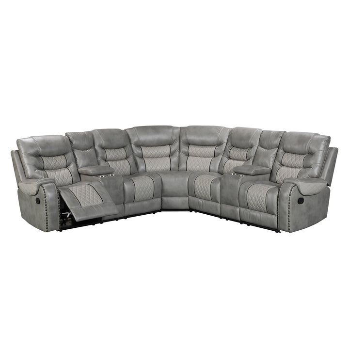 S1988 Phoenix II Grey Sectional Sofa