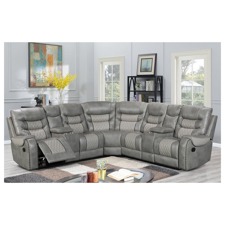 S1988 Phoenix II Grey Sectional Sofa