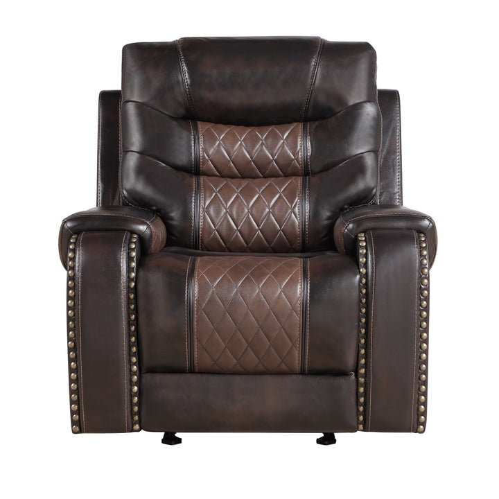 S1988 Phoenix II Brown Reclining Sofa & Loveseat