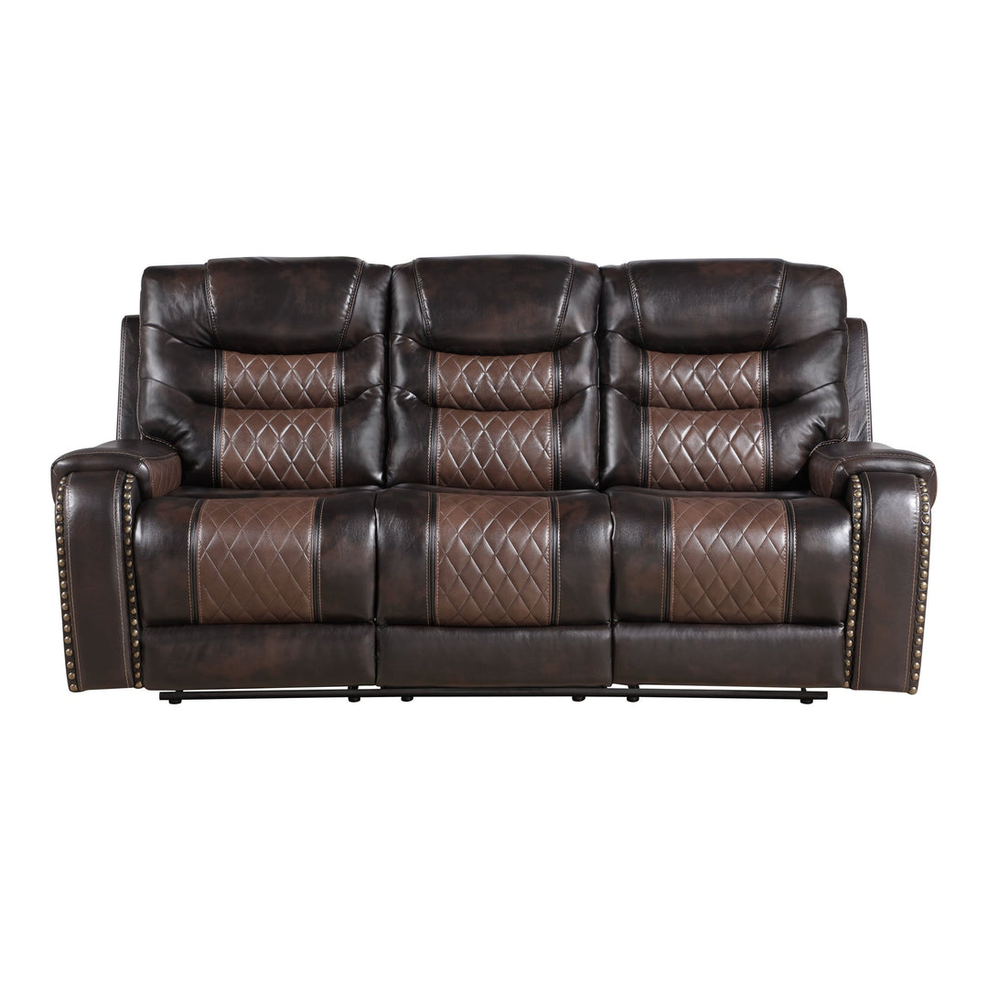 S1988 Phoenix II Brown Reclining Sofa & Loveseat