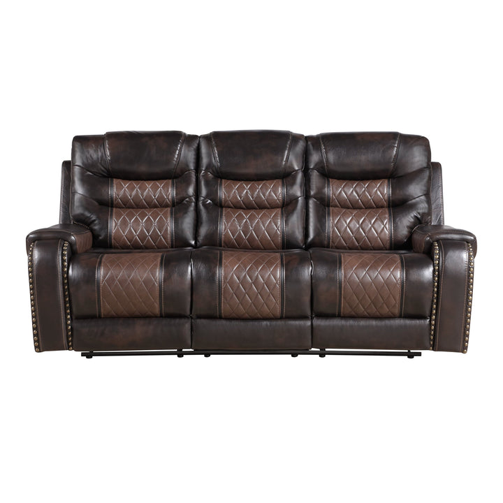 S1988 Phoenix II Brown Reclining Sofa & Loveseat