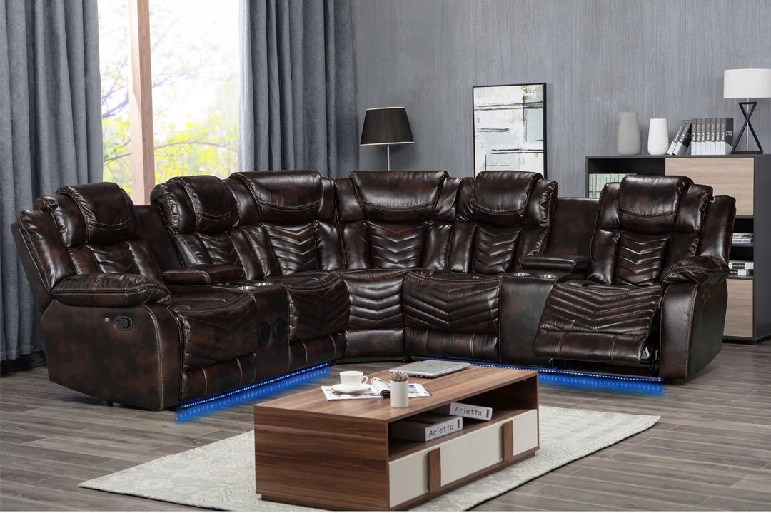 S2021 Lucky Charm Reclining  Sectional
