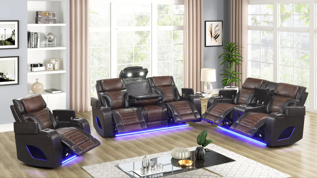 S4200 Robin (Brown) Sofa & Loveseat Set
