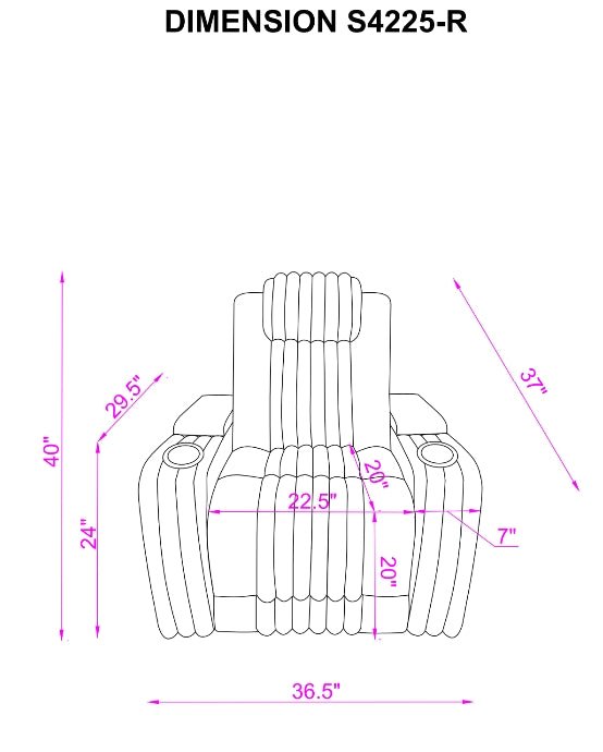 S4225 Lita Reclining Sofa & Loveseat