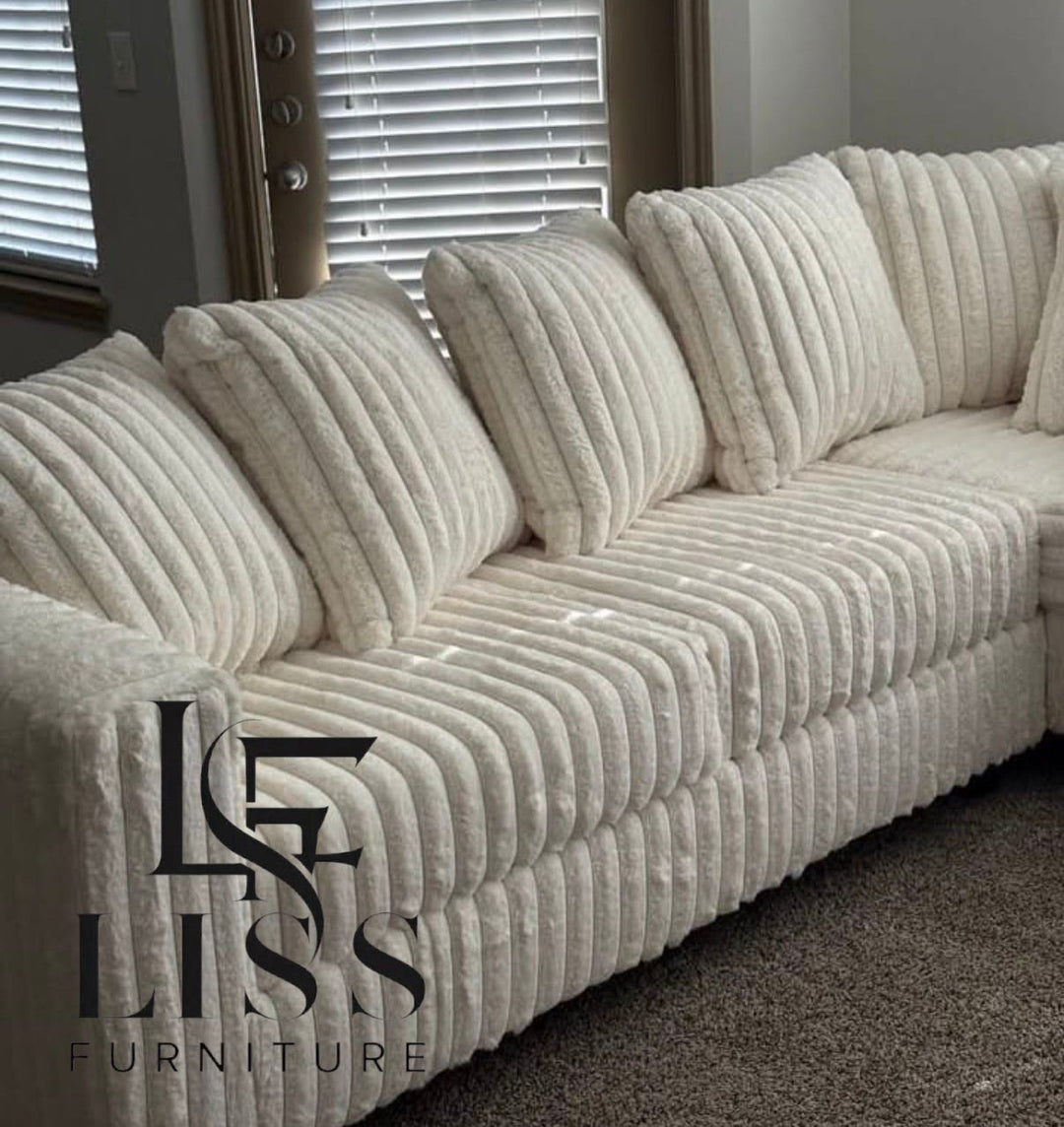 S300 Gia Corduroy Sectional Sofa