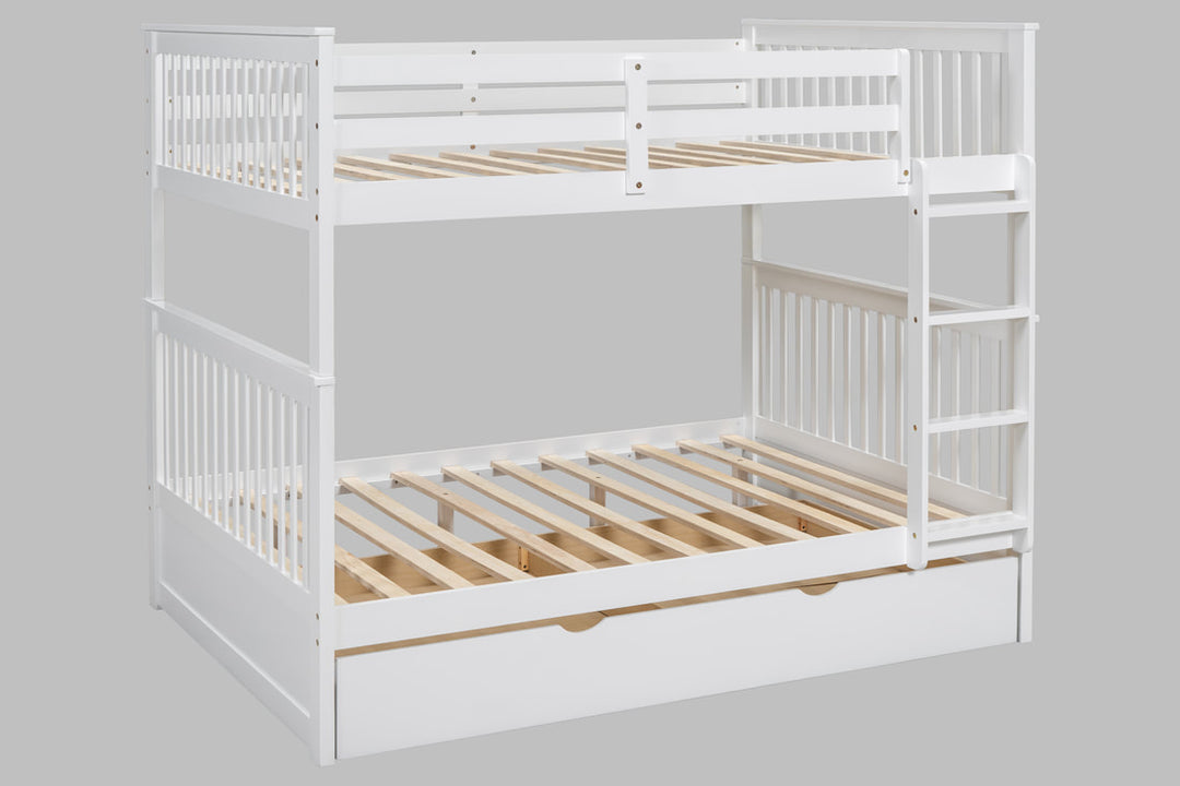BB30 Full/Full Bunk Bed w/Twin Trundle