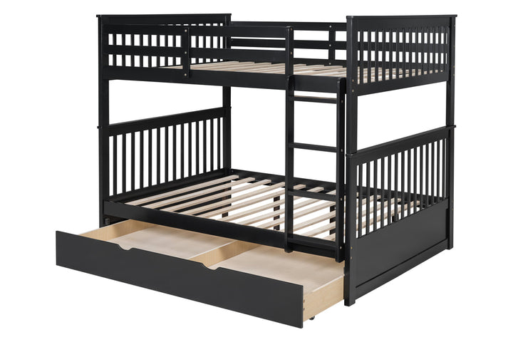 BB30 Full/Full Bunk Bed w/Twin Trundle