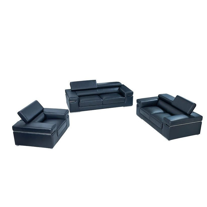 MI-8020 Soho Black Sofa & Loveseat