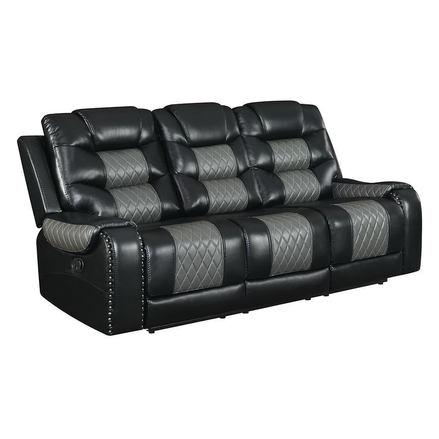 S1988 Phoenix II Black Reclining Sofa & Loveseat