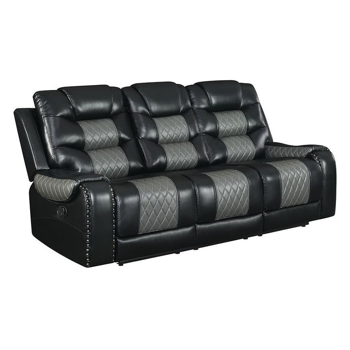 S1988 Phoenix II Black Reclining Sofa & Loveseat