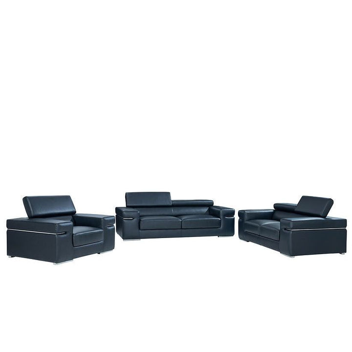 MI-8020 Soho Black Sofa & Loveseat