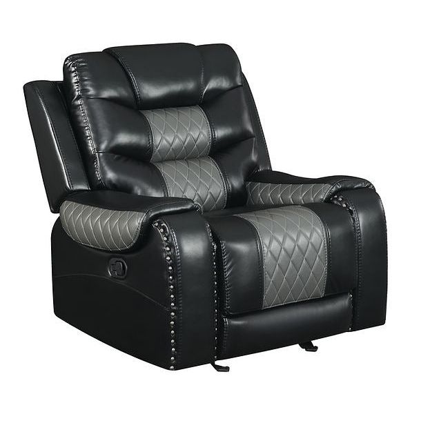 S1988 Phoenix II Black Reclining Sofa & Loveseat