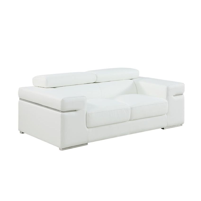 MI-8020 Soho White Sofa & Loveseat