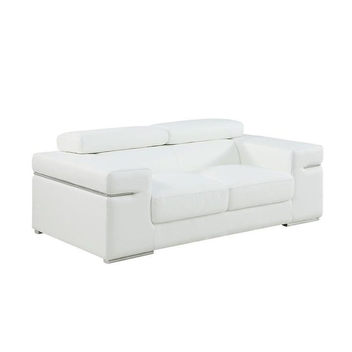 MI-8020 Soho White Sofa & Loveseat