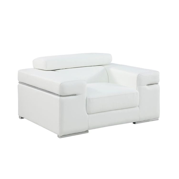 MI-8020 Soho White Sofa & Loveseat