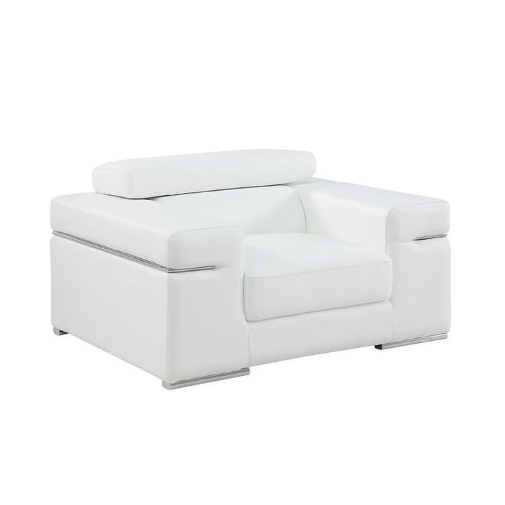 MI-8020 Soho White Sofa & Loveseat