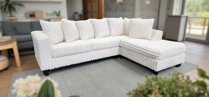 S300 Gia Corduroy Sectional Sofa