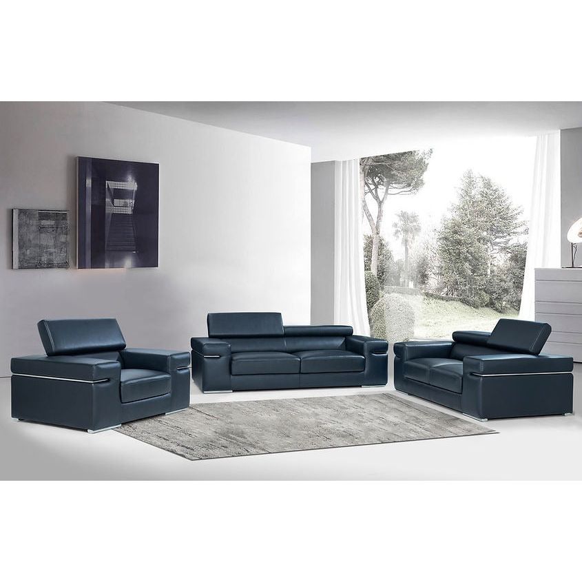 MI-8020 Soho Black Sofa & Loveseat