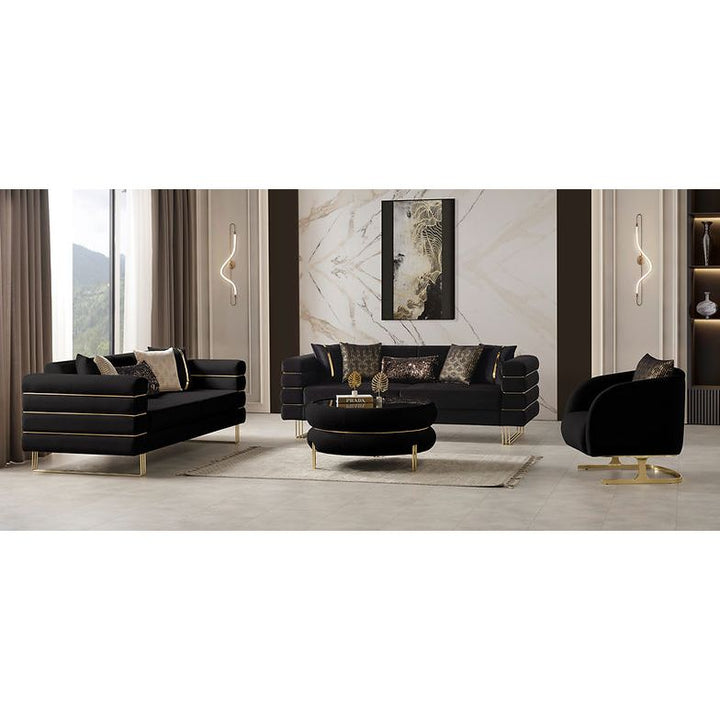 Luma Black Sofa & Loveseat