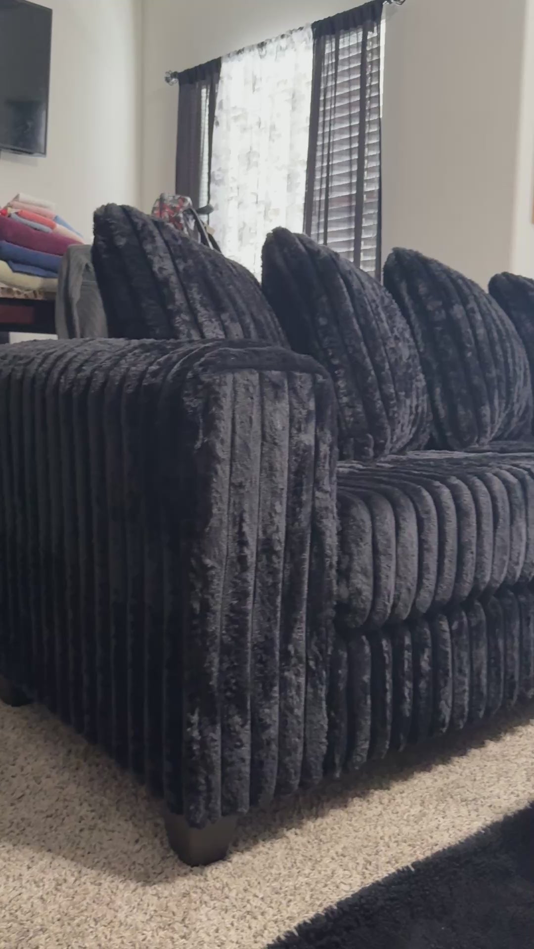 S300 Gia Corduroy Sectional Sofa