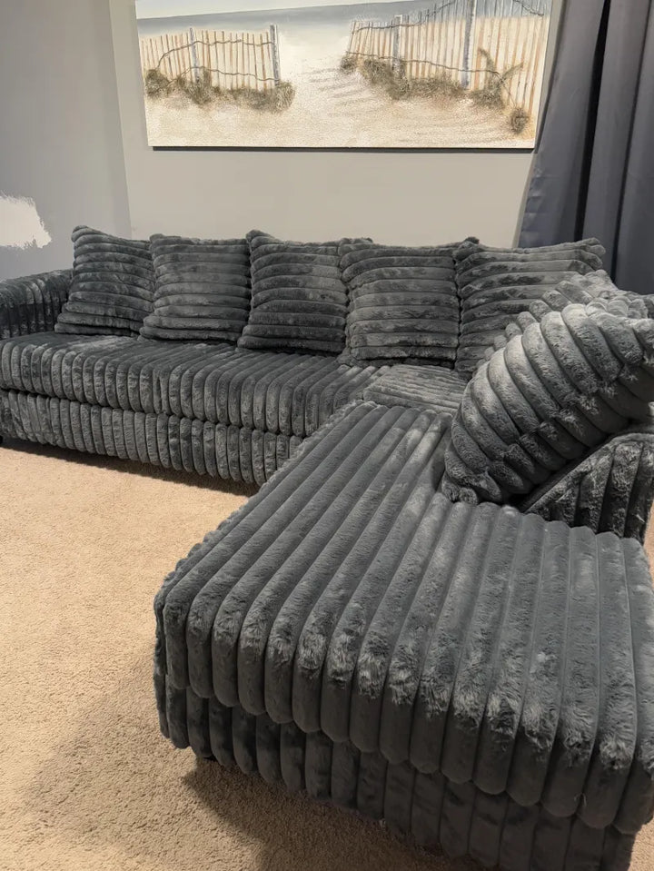 S300 Gia Corduroy Sectional Sofa